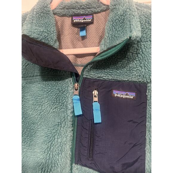 Patagonia Classic Retro-X Deep Pile Fleece Jacket Green Size L - Picture 6 of 16